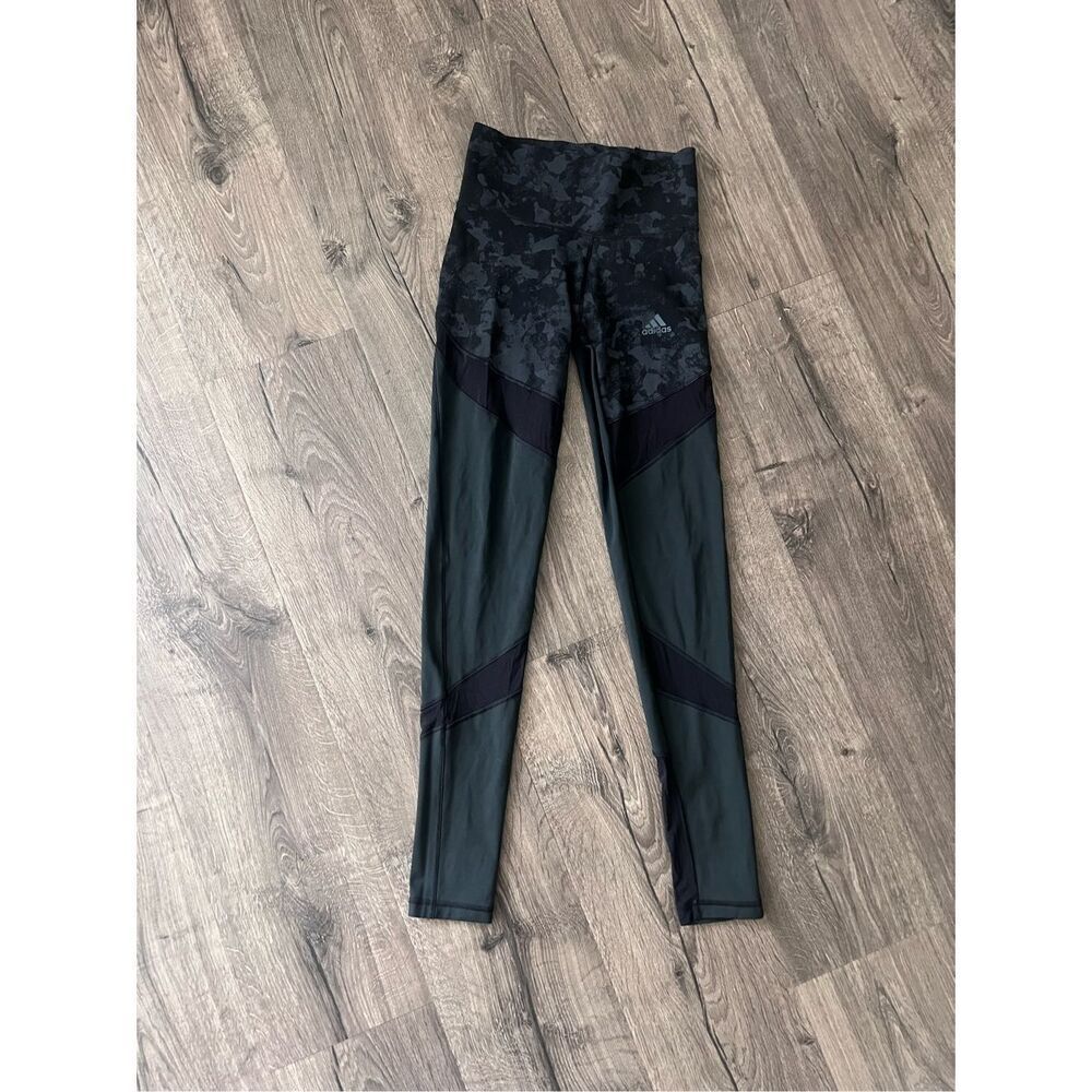 adidas Women's Climalite Ultimate High Rise Printed Long Tights size XS